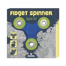 Finger spinner - niebieski - zabawka zręcznościowa MOSES