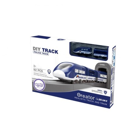 WOOPIE Kolejka Elektryczna Tor Samochodowy Komisariat Policji Helikopter Auta 92 el.