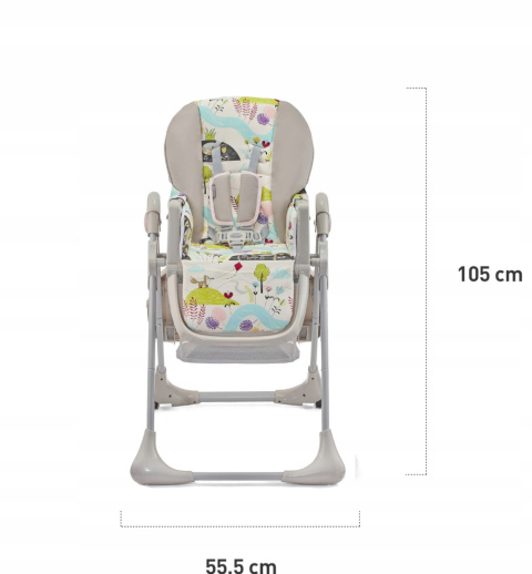 TASTEE Kinderkraft Krzesełko do karmienia - Różowe