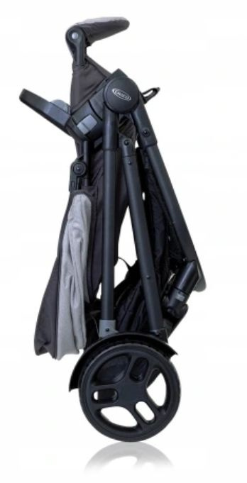 Time2Grow GRACO 2w1 wózek podwójny jeden po drugi (+ dodatkowe siedzisko, gondola) - Iron/Black