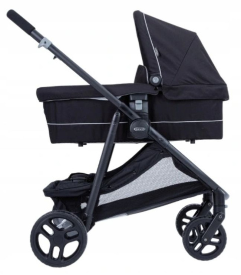 Time2Grow GRACO 2w1 wózek podwójny jeden po drugi (+ dodatkowe siedzisko, gondola) - Iron/Black