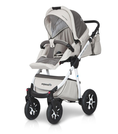 Expander MONDO Ecco 4w1 wózek wielofunkcyjny tapicerka z Eko Skóry + Fotelik i Baza IsoFix