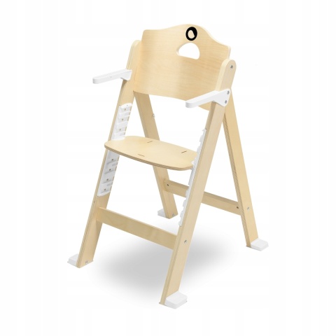 FLORIS Lionelo Drewniane krzesełko do karmienia - White Natural