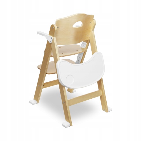 FLORIS Lionelo Drewniane krzesełko do karmienia - White Natural