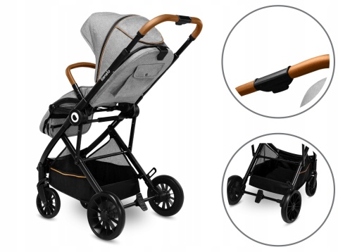 DANI Lionelo Wózek spacerowy - Grey Stone