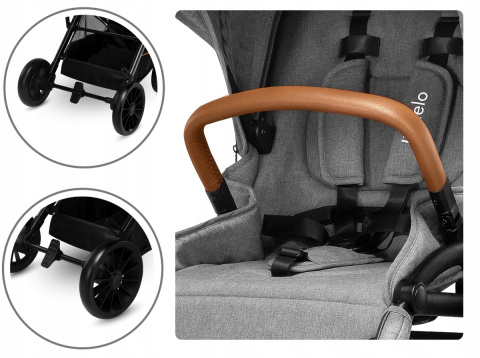 DANI Lionelo Wózek spacerowy - Grey Stone