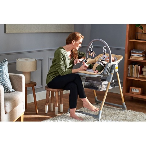 LASTREE Kinderkraft Krzesełko do karmienia - Pink