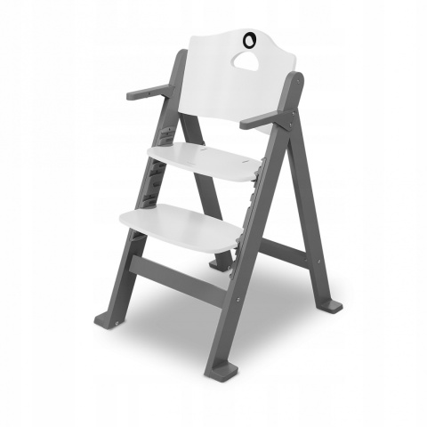 FLORIS Lionelo Drewniane krzesełko do karmienia - Grey Stone