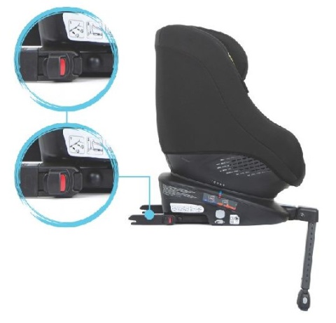 Turn2Me Graco 0-18kg obrotowy 360 stopni 0+/1 ( od ur. do 18 kg) Bezpieczeństwo 4* ADAC - Black