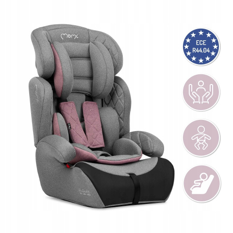 MoMi AXO Fotelik samochodowy 9-36 kg - Różowy