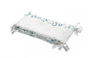 Sensillo Ochraniacz do łóżeczka Plusz Karo - ZWIERZĄTKA dodatek do wyprawki dla niemowlaka