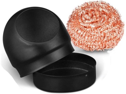 Uniwersalny Czyścik Do Czyszczenia Grotów Lutownicy, Metalowa Podstawa Czarny