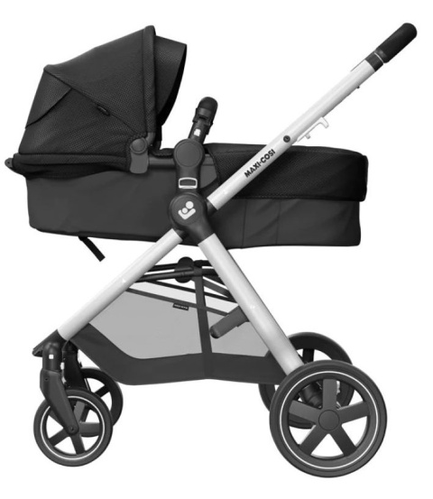 ZELIA 2 Maxi-Cosi 2w1 + CabrioFix za 1zł, wózek głęboko-spacerowy, można przekształcić gondolę w siedzisko spac. Essential Black