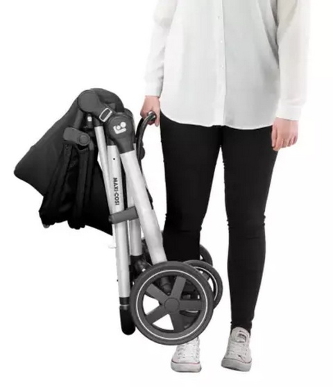 ZELIA 2 Maxi-Cosi 2w1 + CabrioFix za 1zł, wózek głęboko-spacerowy, można przekształcić gondolę w siedzisko spac. Essential Black