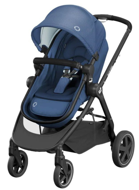 ZELIA 2 Maxi-Cosi 2w1 + CabrioFix za 1zł, wózek głęboko-spacerowy, można przekształcić gondolę w siedzisko spac. Essential Blue