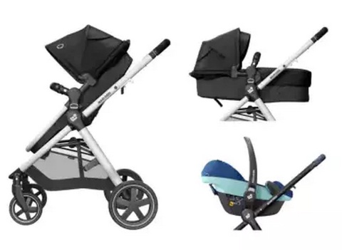 ZELIA 2 Maxi-Cosi 2w1 wózek głęboko-spacerowy, można przekształcić gondolę w siedzisko spacerowe - Essential Blue