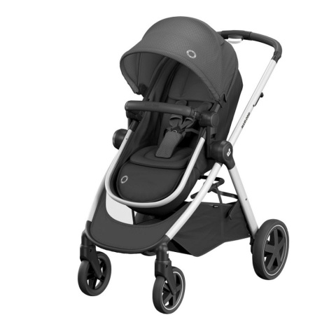 ZELIA Maxi-Cosi 2w1 + CabrioFix za 1zł, wózek głęboko-spacerowy, można przekształcić gondolę w siedzisko spac. - ESSENTIAL BLACK