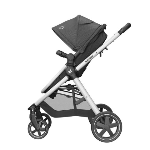 ZELIA Maxi-Cosi 2w1 + CabrioFix za 1zł, wózek głęboko-spacerowy, można przekształcić gondolę w siedzisko spac. - ESSENTIAL BLACK