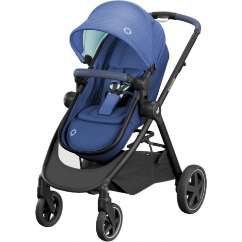 ZELIA Maxi-Cosi 2w1 + CabrioFix za 1zł, wózek głęboko-spacerowy, można przekształcić gondolę w siedzisko spac. - ESSENTIAL BLUE