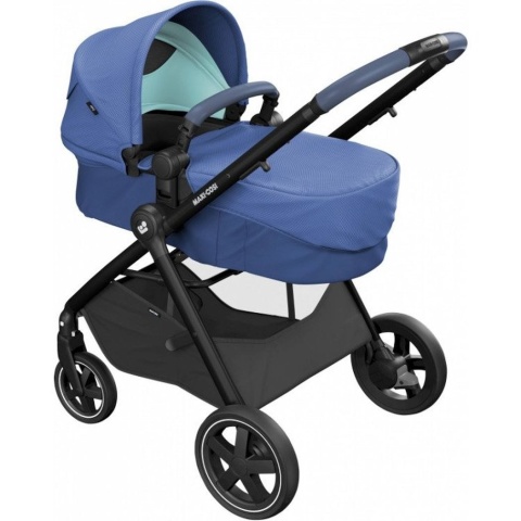 ZELIA Maxi-Cosi 2w1 + CabrioFix za 1zł, wózek głęboko-spacerowy, można przekształcić gondolę w siedzisko spac. - ESSENTIAL BLUE