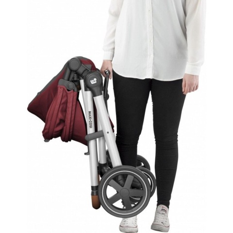 ZELIA Maxi-Cosi 2w1 + CabrioFix za 1zł, wózek głęboko-spacerowy, można przekształcić gondolę w siedzisko spac. - ESSENTIAL RED