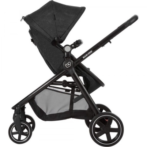 ZELIA Maxi-Cosi 2w1 + CabrioFix za 1zł, wózek głęboko-spacerowy, można przekształcić gondolę w siedzisko spac. - Nomad Black