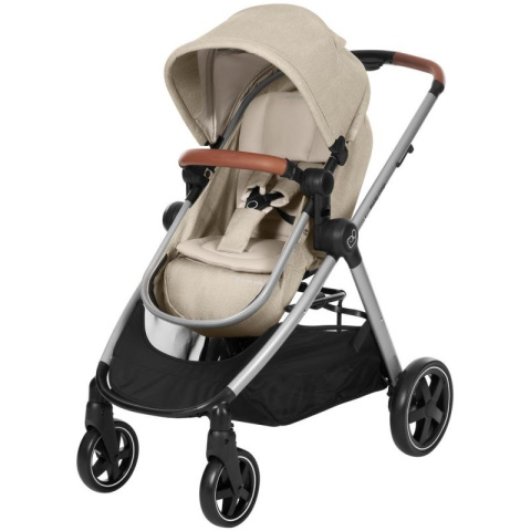 ZELIA Maxi-Cosi 2w1 + CabrioFix za 1zł, wózek głęboko-spacerowy, można przekształcić gondolę w siedzisko spac. - Nomad Sand