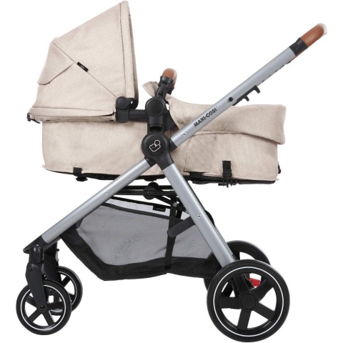 ZELIA Maxi-Cosi 2w1 + CabrioFix za 1zł, wózek głęboko-spacerowy, można przekształcić gondolę w siedzisko spac. - Nomad Sand