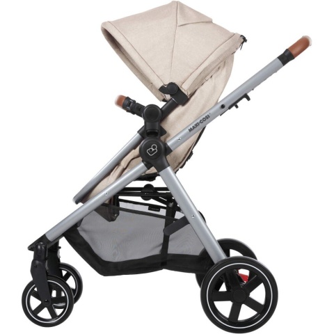 ZELIA Maxi-Cosi 2w1 + CabrioFix za 1zł, wózek głęboko-spacerowy, można przekształcić gondolę w siedzisko spac. - Nomad Sand