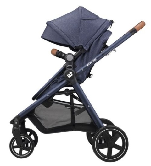 ZELIA Maxi-Cosi 2w1 + CabrioFix za 1zł, wózek głęboko-spacerowy, można przekształcić gondolę w siedzisko spac. - Sparkling Blue