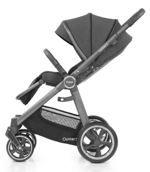 Oyster 3 Wielofunkcyjny wózek spacerowy do 22 kg - Pepper / szary stelaż