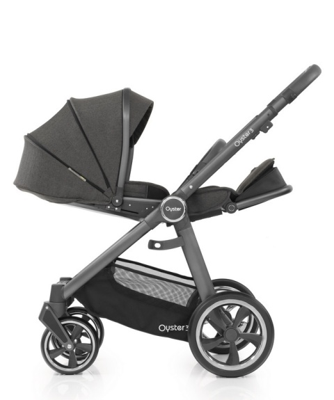 Oyster 3 Wielofunkcyjny wózek spacerowy do 22 kg - Pepper / szary stelaż