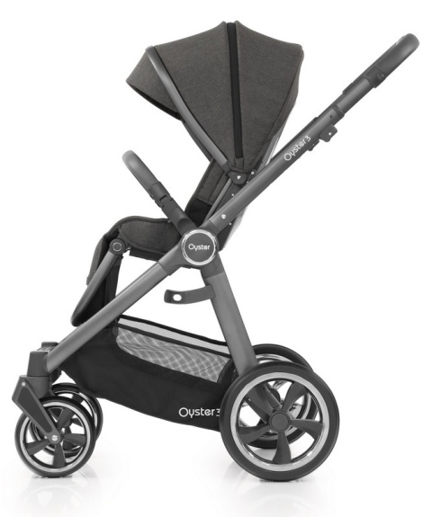 Oyster 3 Wielofunkcyjny wózek spacerowy do 22 kg - Pepper / szary stelaż