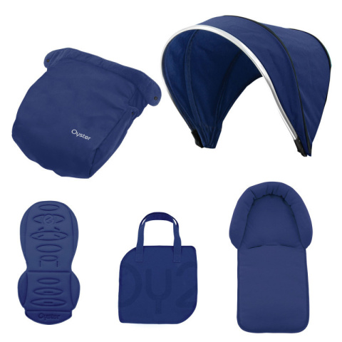 Oyster MAX wielofunkcyjny wózek spacerowy - Granatowy / Srebrny