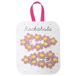 Rockahula Kids - spinki do włosów Crochet Flower Pink