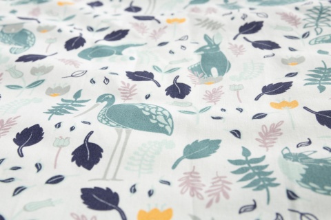 Sensillo Komplet do łóżeczka Plusz Karo - ZWIERZĄTKA