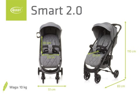 Wózek spacerowy SMART 2.0 Grey