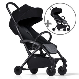 ZESTAW Wózek Bumprider Connect czarny/szary + drugi wózek dla bliźniaków