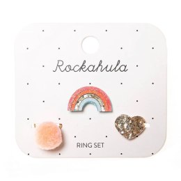 Rockahula Kids - 3 pierścionki Rainbow Bright