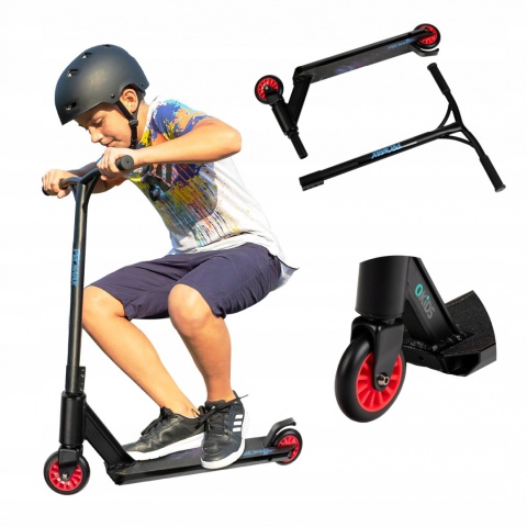 IVO Qkids Wzmocniona hulajnoga wyczynowa Freestyle do 100 kg - fioletowa