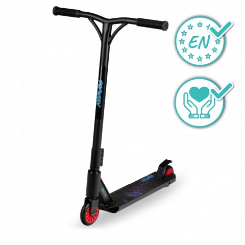 IVO Qkids Wzmocniona hulajnoga wyczynowa Freestyle do 100 kg - fioletowa