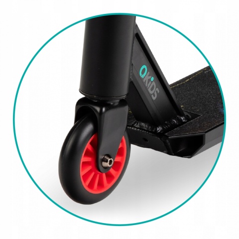 IVO Qkids Wzmocniona hulajnoga wyczynowa Freestyle do 100 kg - fioletowa