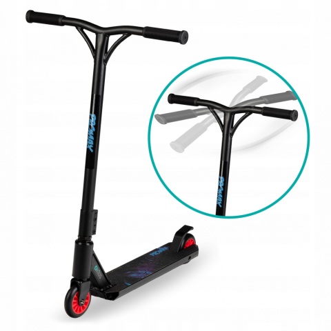 IVO Qkids Wzmocniona hulajnoga wyczynowa Freestyle do 100 kg - fioletowa