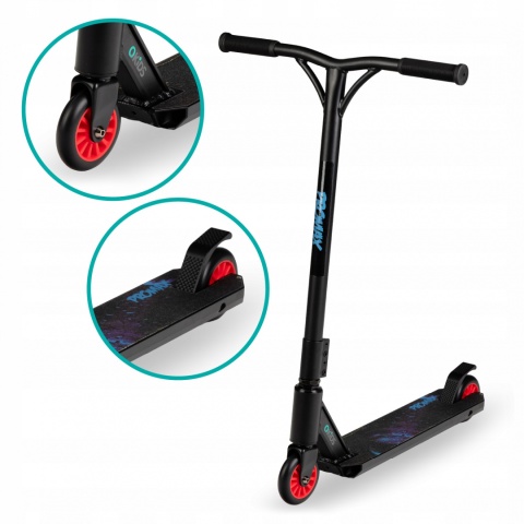 IVO Qkids Wzmocniona hulajnoga wyczynowa Freestyle do 100 kg - fioletowa