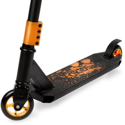 IVO Qkids Wzmocniona hulajnoga wyczynowa Freestyle do 100 kg - gold