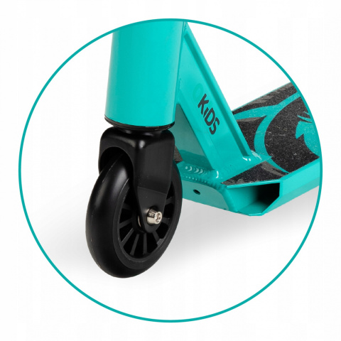 IVO Qkids Wzmocniona hulajnoga wyczynowa Freestyle do 100 kg - niebieska