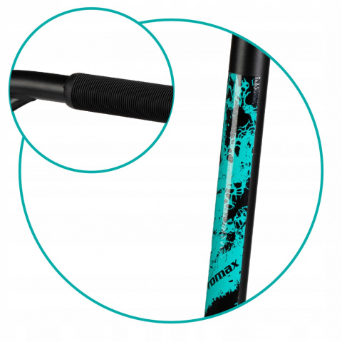 IVO Qkids Wzmocniona hulajnoga wyczynowa Freestyle do 100 kg - niebieska