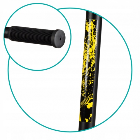 IVO Qkids Wzmocniona hulajnoga wyczynowa Freestyle do 100 kg - żółta