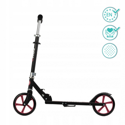 WEISS Qkids Duża hulajnoga dwukołowa do 100 kg - różowa 2