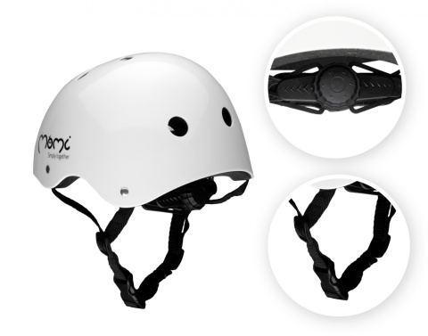 MIMI MoMi Kask dziecięcy ochronny 47-58 cm - biały